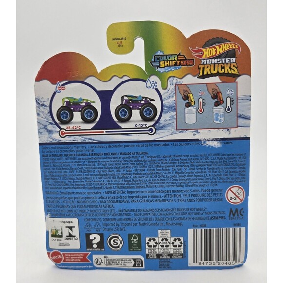 Hot Wheels Monster Trucks Color Shifters Twin Mill  New Package Damage - Picture 3 of 6